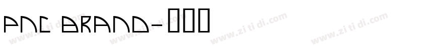 PNC Brand字体转换